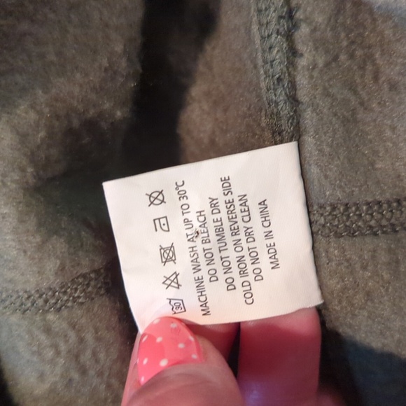 Zyia Hoodie Sweatshirt Women's Size Medium Green Pockets - Picture 9 of 12